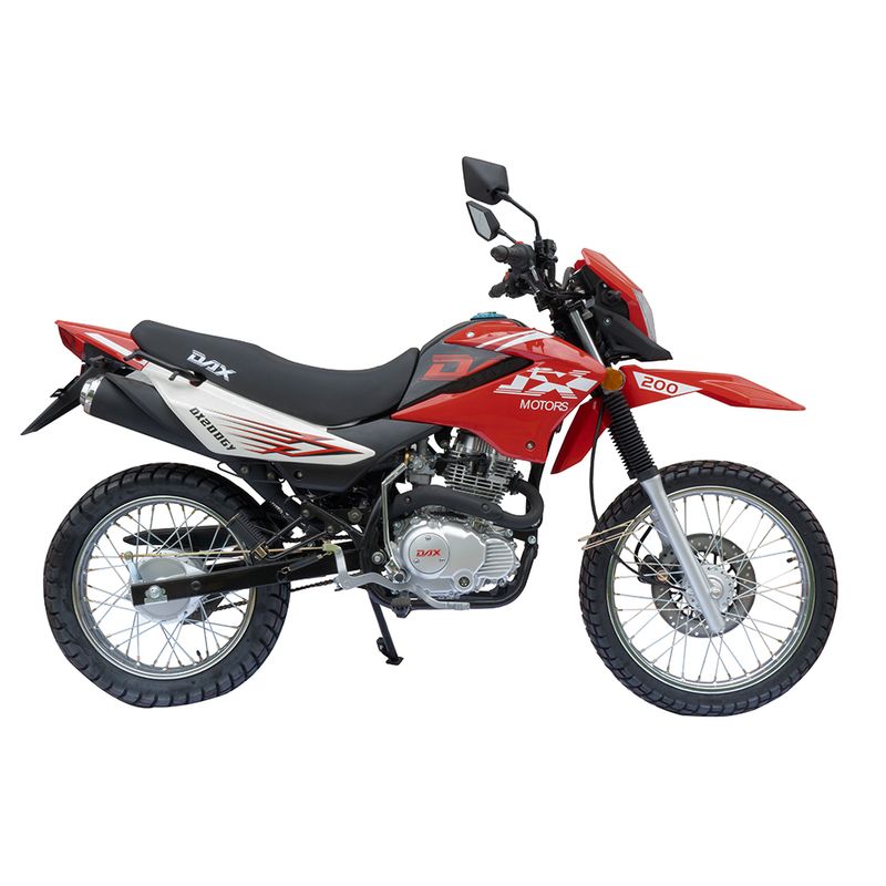 moto-gasolina-DAX-DX200-rojo